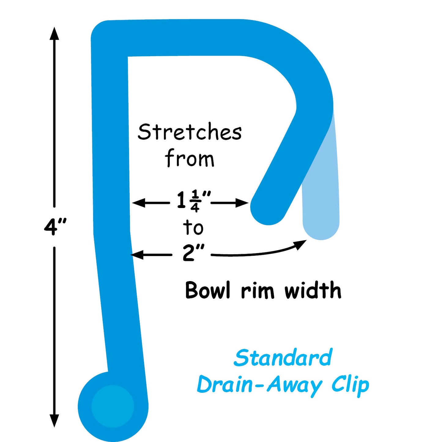 Drain-Away Toilet Clip for Peritoneal Dialysis